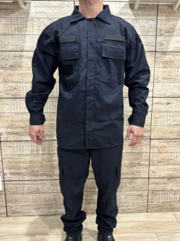 Farda Macacão Operativo Marinha do Brasil Conjunto Azul Noite Ferrete 